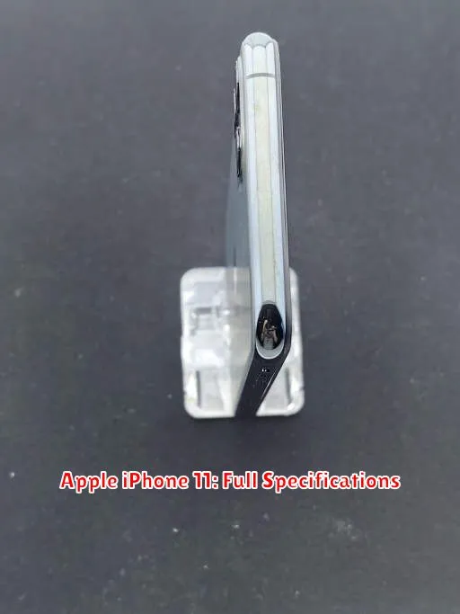 Apple iPhone 11: Full Specifications