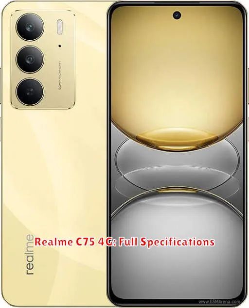Realme C75 4G: Full Specifications