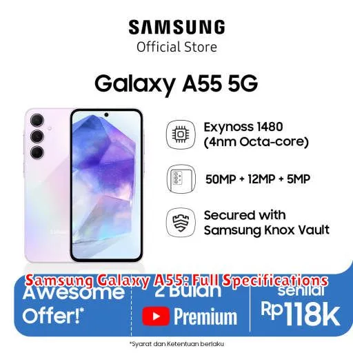 Samsung Galaxy A55: Full Specifications