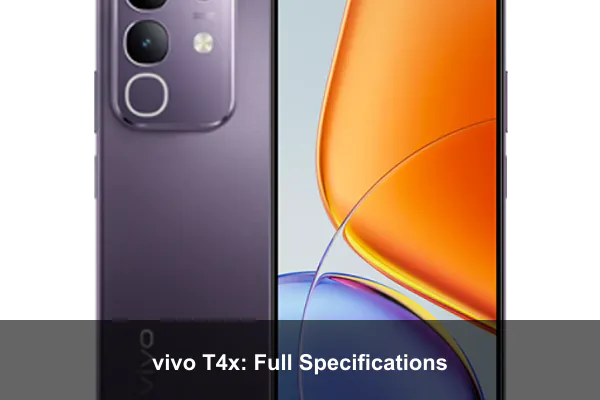 vivo T4x: Full Specifications