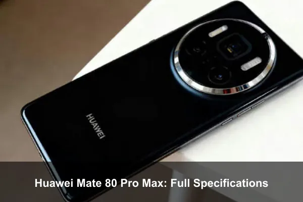 Huawei Mate 80 Pro Max: Full Specifications