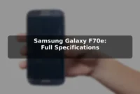 Samsung Galaxy F70e: Full Specifications