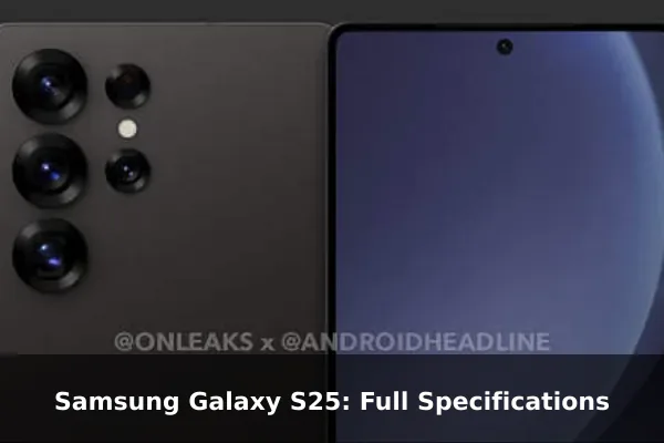 Samsung Galaxy S25: Full Specifications