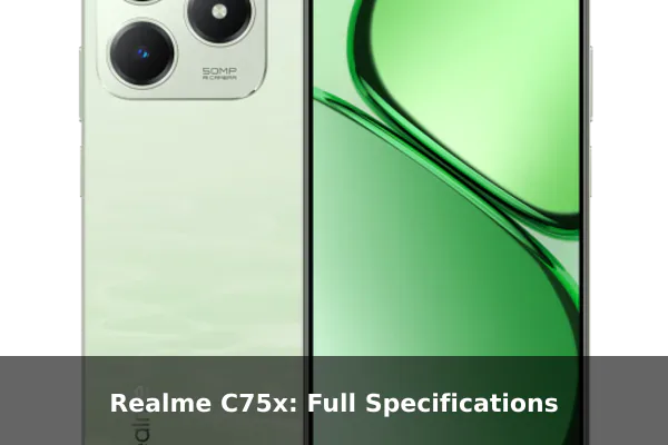 Realme C75x: Full Specifications