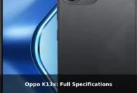 Oppo K13x: Full Specifications Oppo K13x: Full Specifications