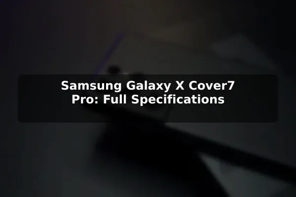 Samsung Galaxy X Cover7 Pro: Full Specifications