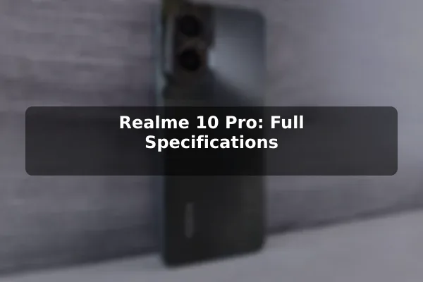 Realme 10 Pro: Full Specifications